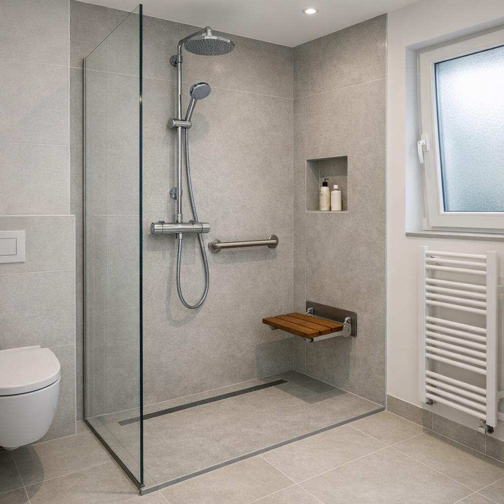 Inloopdouche laten plaatsen