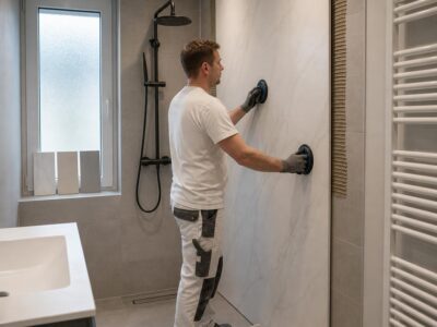 Badkamer renovatie zonder tegels