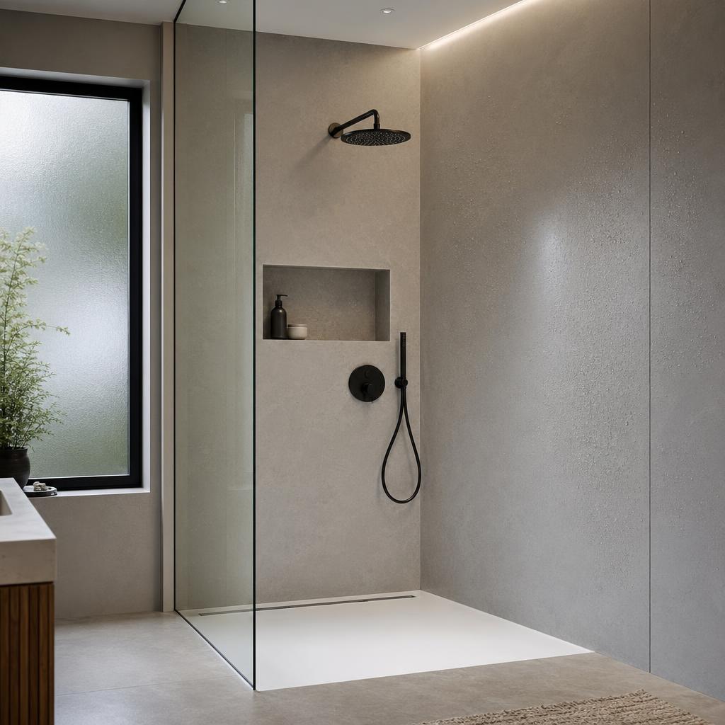 Wat is naadloze wandbekleding douche