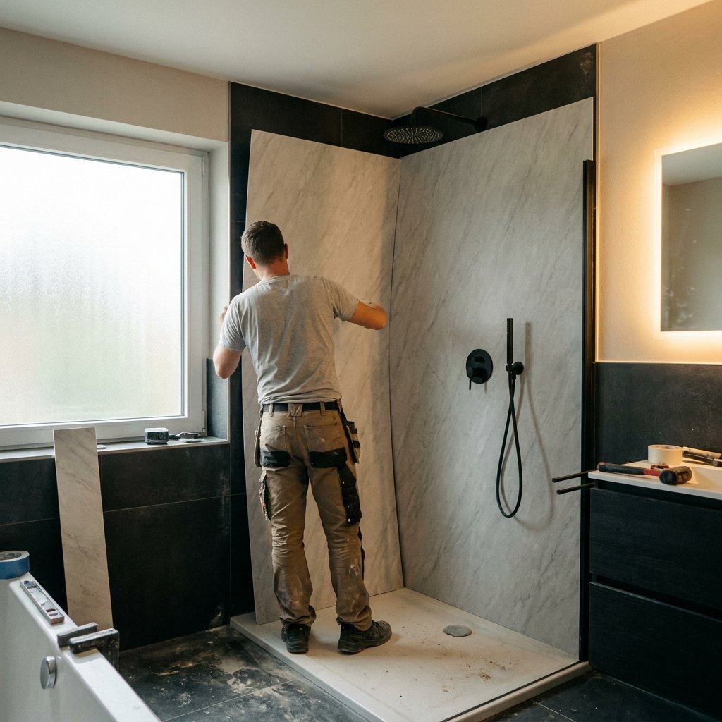 pvc panelen badkamer