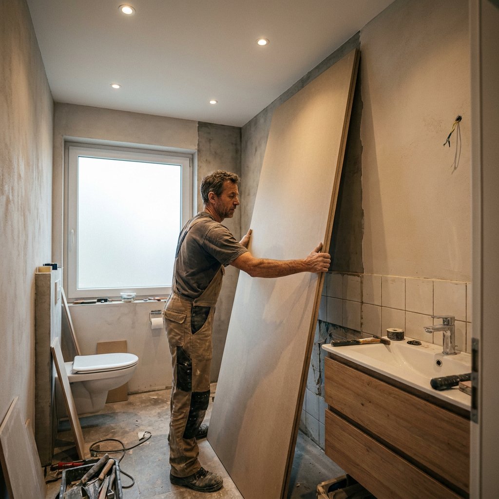 Wandbekleding badkamer