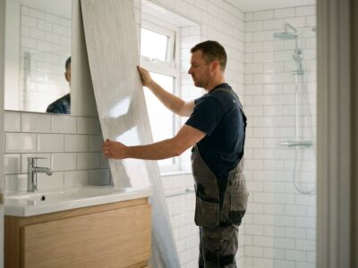 zelfklevende wandpanelen badkamer