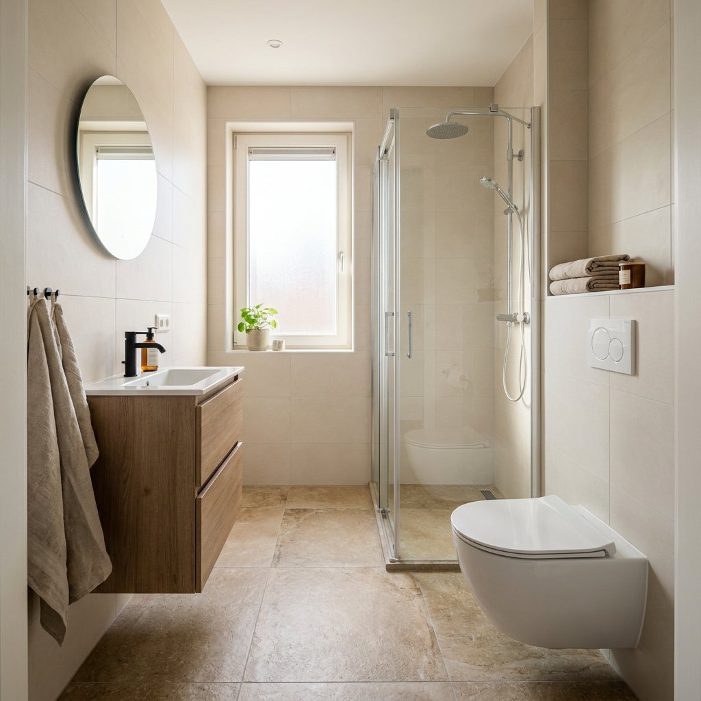 Badkamer indeling 4m2