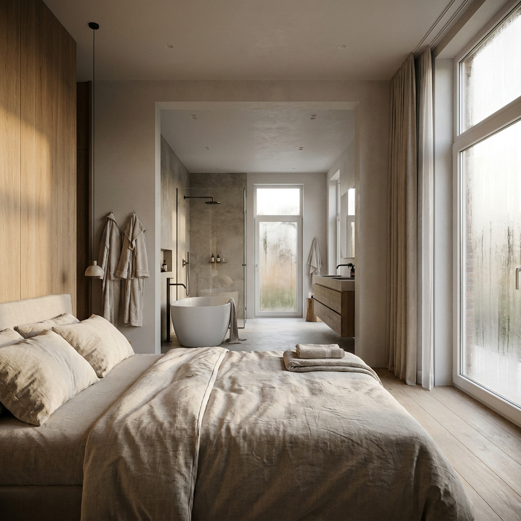 En suite badkamer: voor- en nadelen