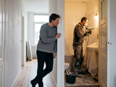 Geluidsoverlast bij een badkamerverbouwing in een appartement