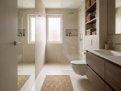 Smalle badkamer indeling