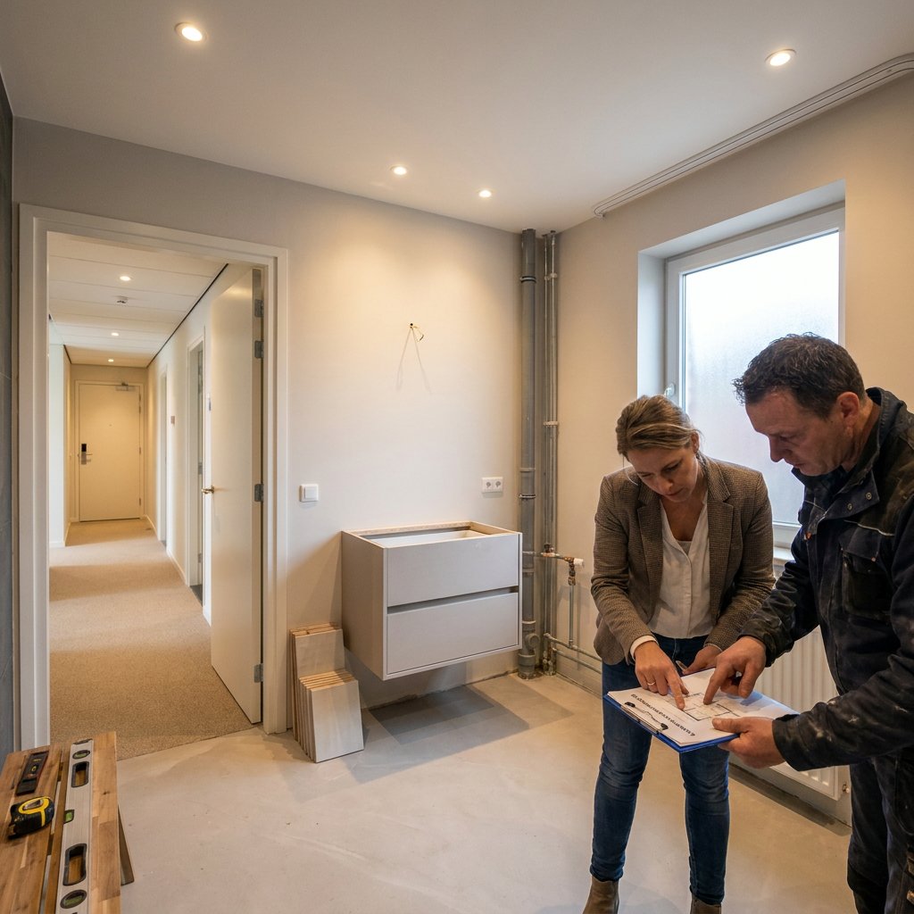 Hotelbadkamer renovatie planning per kamer
